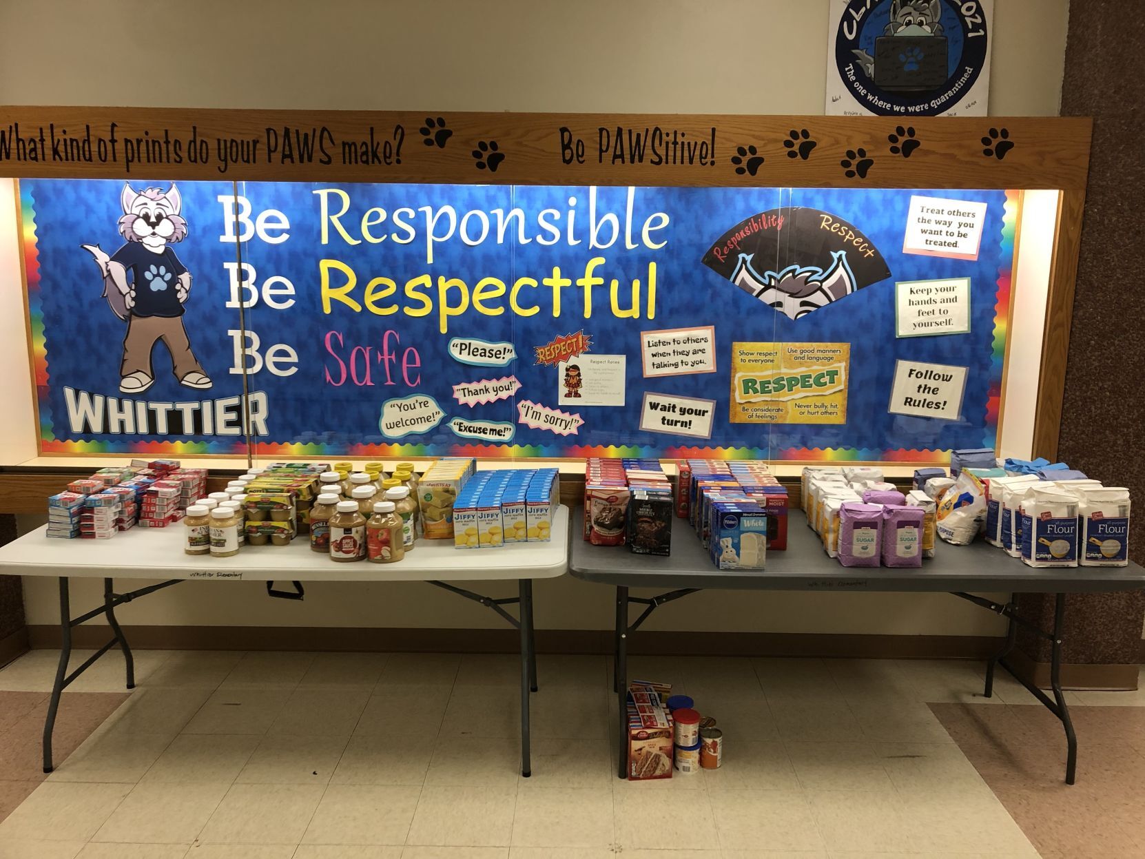 Whittier Elementary Thanksgiving Food Drive